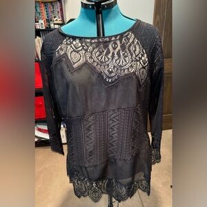 Sexy Lane Bryant lacy blouse
